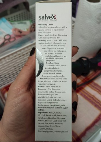 Salvex Leke Dengeleyici Beyazlatıcı Krem 100ml - Görsel 2