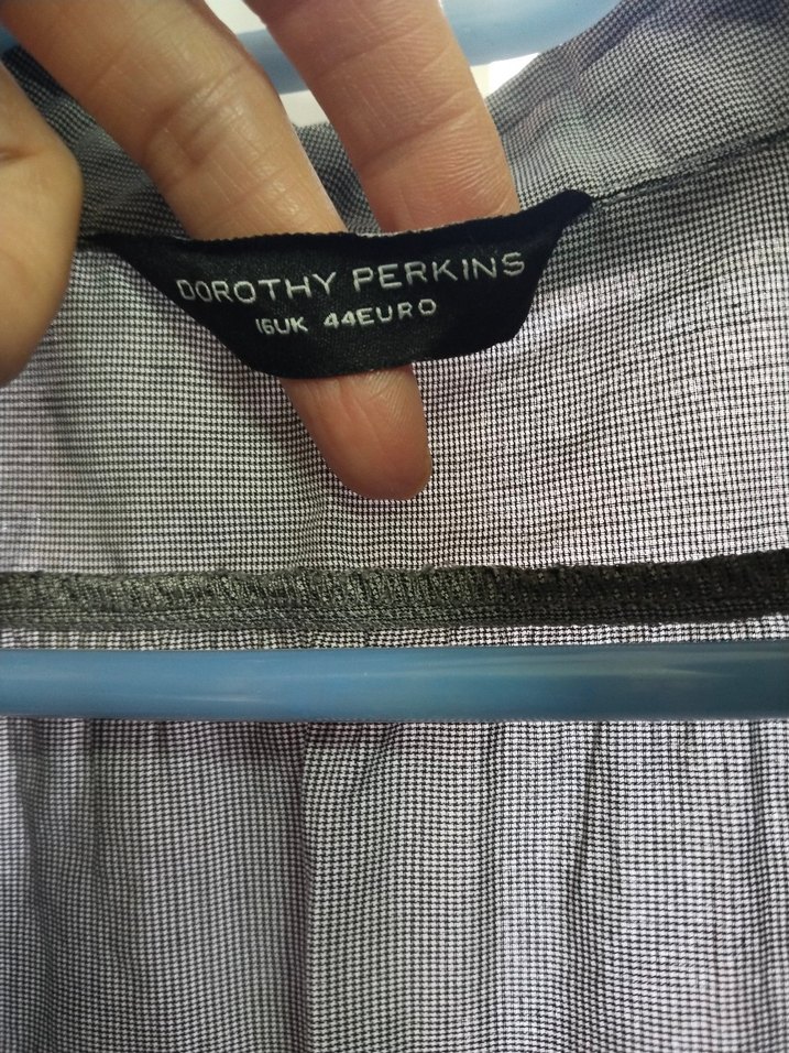 Gri Kısa Kollu Keten Hamile Tunik - Görsel 3