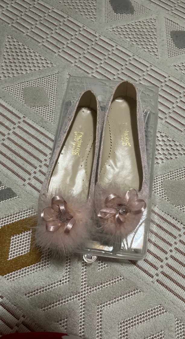 Kız Çocuk Pembe Dantel Detaylı Özel Ayakkabı - Görsel 2