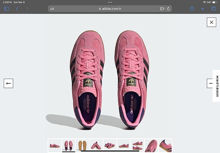Adidas adidas gazelle pembe