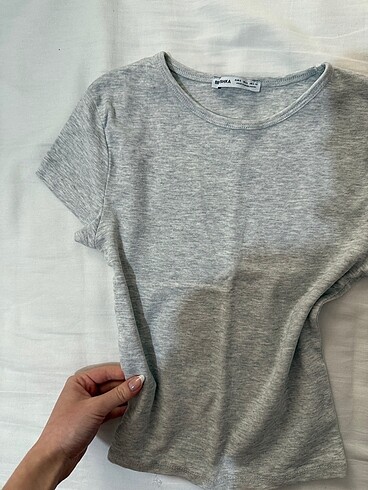 Bershka bershka y2k gri bluz