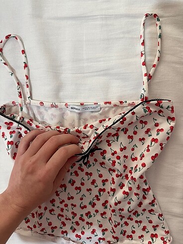 Bershka bershka kirazli bluz coquette