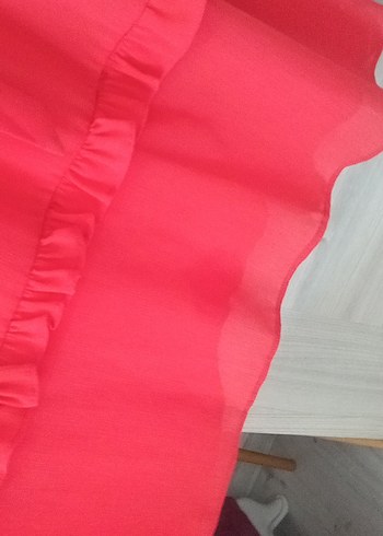 Pembe Uzun Kollu Pilili Kadın Elbise - Görsel 4