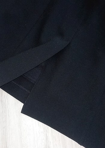 Dantelli Siyah Midi V Yakalı Kadın Elbise - Görsel 9