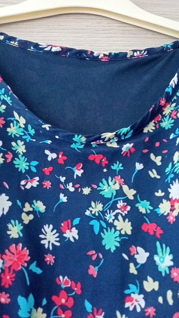 Bohem V Yakalı Renkli Uzun Elbise - Görsel 4