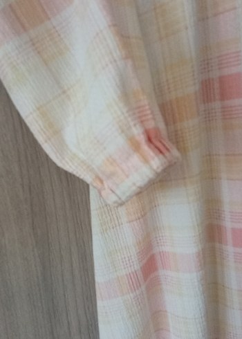 Diger Pembe Uzun Kollu Uzun Elbise - Görsel 4