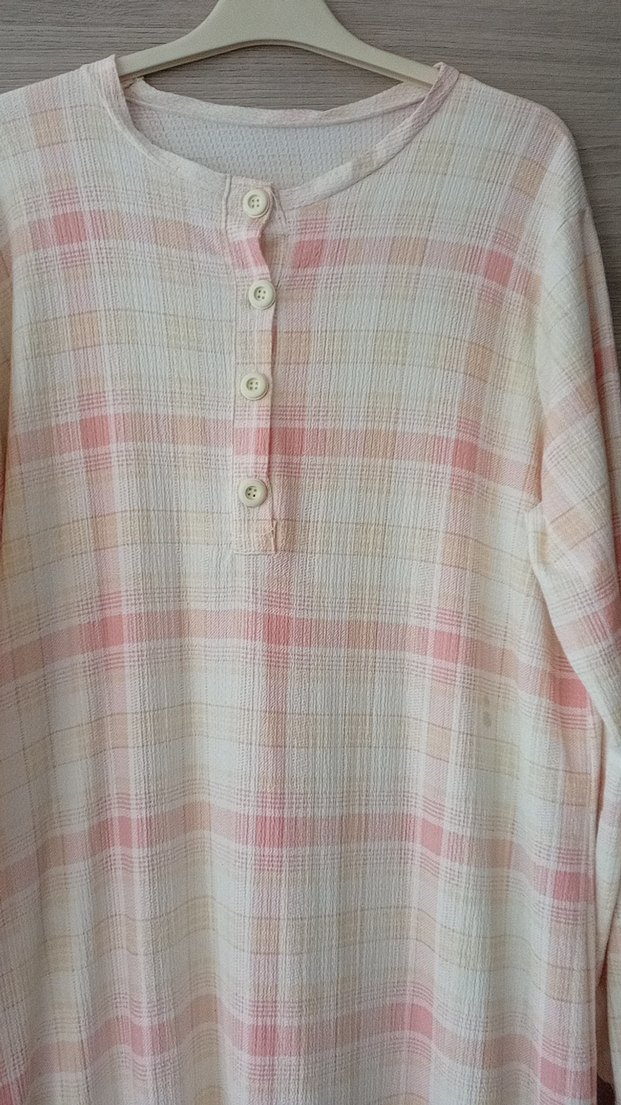 Diger Pembe Uzun Kollu Uzun Elbise - Görsel 2