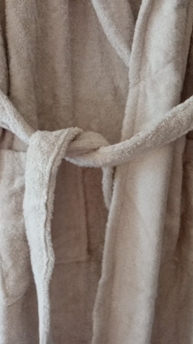 krem renk Bornoz - Görsel 4