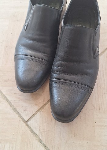 Erkek Siyah Deri Klasik Ofis Ayakkabısı LUIGGI