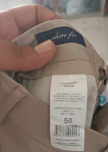 Lufian Bej Kemerli Erkek Mini Şort
