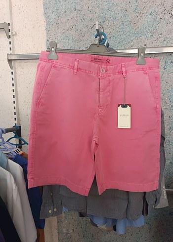 Lufian Pamuklu Pembe Kemerli Mini Şort