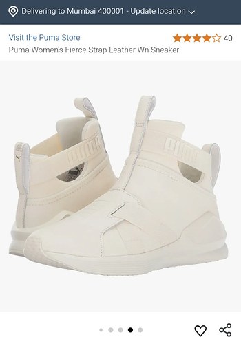 Puma Beyaz Kadın Spor Ayakkabı Wedge Topuklu