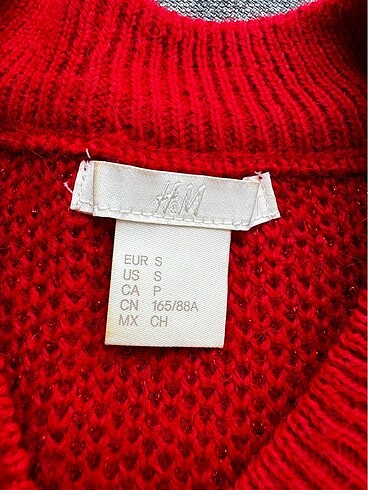 s Beden kırmızı Renk H&M Kırmızı Kazak