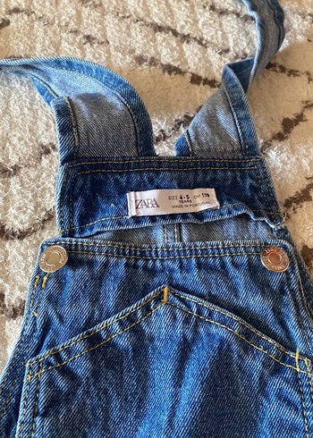Zara Koyu Mavi Erkek Kot Salopet