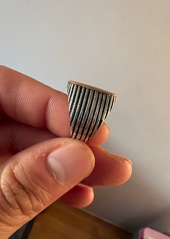 Erkek gümüş yüzük - Görsel 5