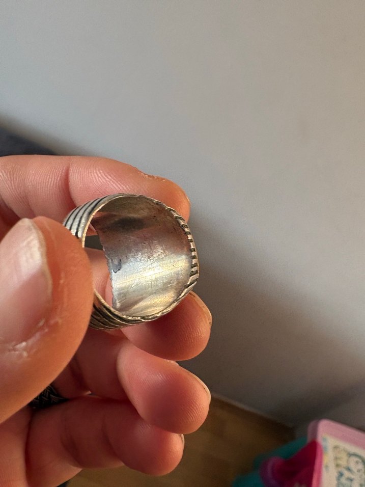 Erkek gümüş yüzük - Görsel 4