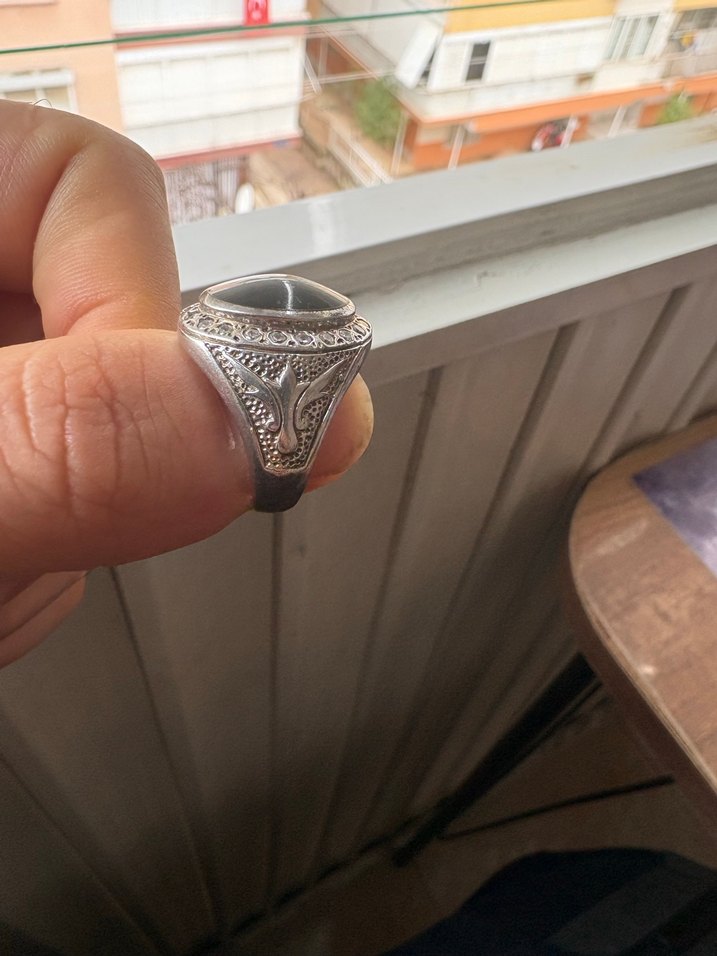 Erkek gümüş yüzük - Görsel 2