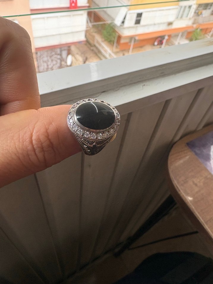 Erkek gümüş yüzük - Görsel 3