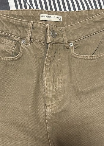 Mudo Collection Bej Denim Pantolon
