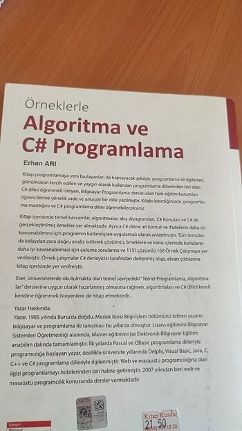 Algoritma ve C# programlama