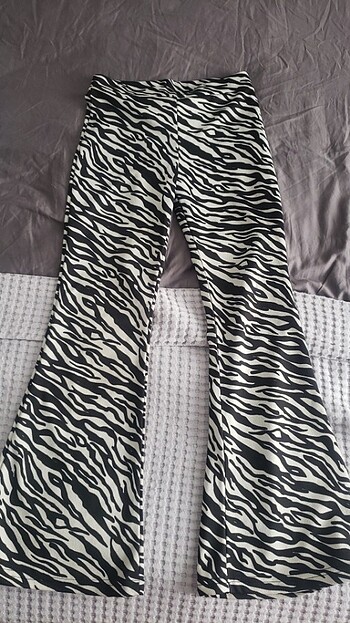 Zebra İspanyol paca pantolon 