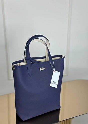 Lacoste Kadın Lacivert Deri El Çantası