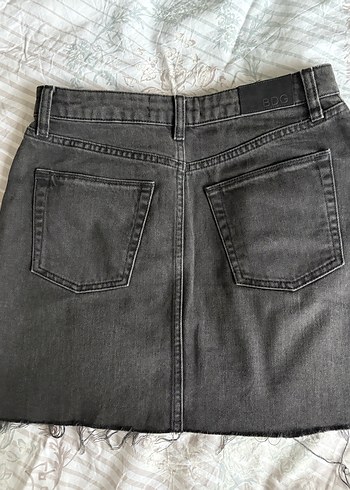 Zara Siyah Denim Mini Etek