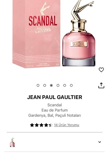 Jean Paul Gaultier Jean Paul Gaultier Scandal Kadın Parfümü 80 ml