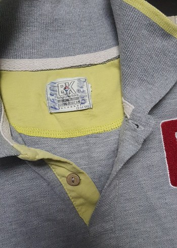 Bahar Korçan Bahçeşehir koleji Gri Düğmeli Erkek Çocuk Polo Tişört