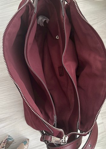 Parfois Bordo Süet Kadın Çanta - Görsel 3