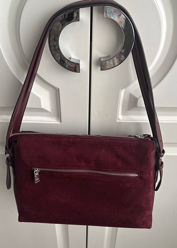 Parfois Bordo Süet Kadın Çanta - Görsel 2