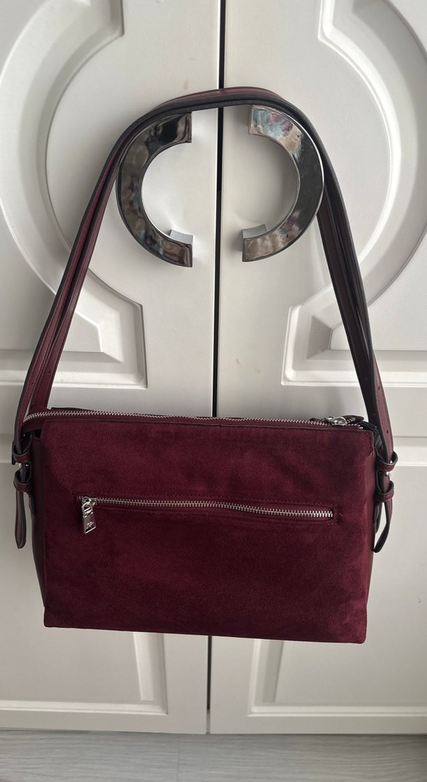Parfois Bordo Süet Kadın Çanta - Görsel 2