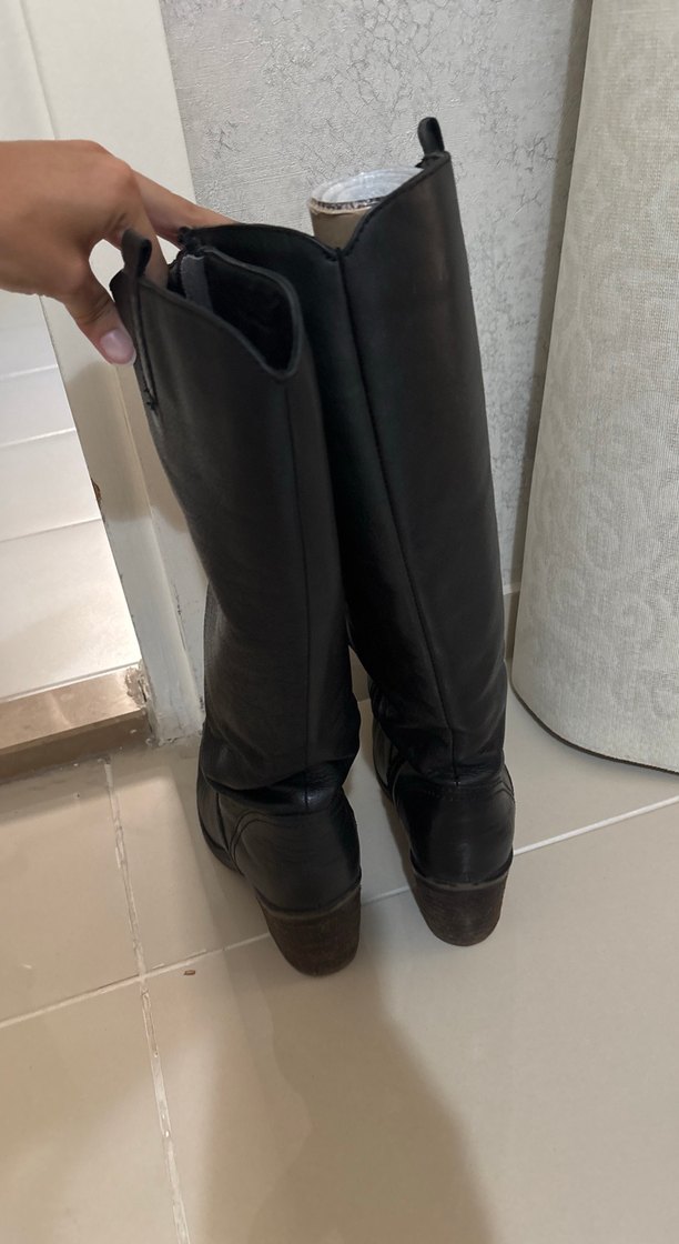 Derimod siyah uzun topuklu çizme - Görsel 3