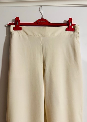 Lcw Classic Krem Rengi Lastikli Pantolon - Görsel 2