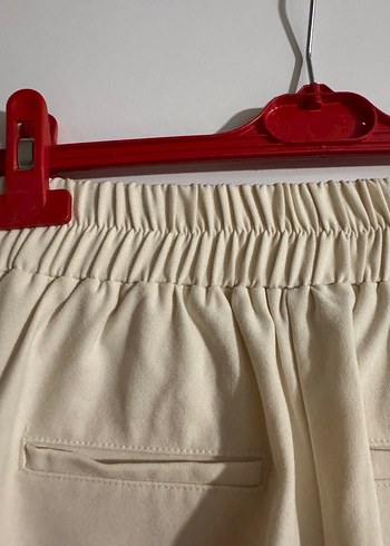 Lcw Classic Krem Rengi Lastikli Pantolon - Görsel 3