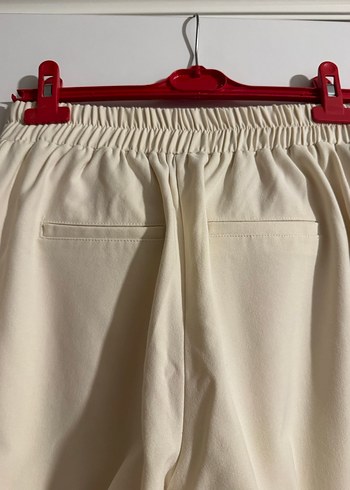 Lcw Classic Krem Rengi Lastikli Pantolon - Görsel 7