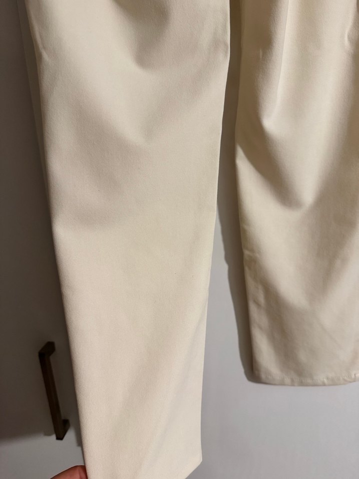 Lcw Classic Krem Rengi Lastikli Pantolon - Görsel 5