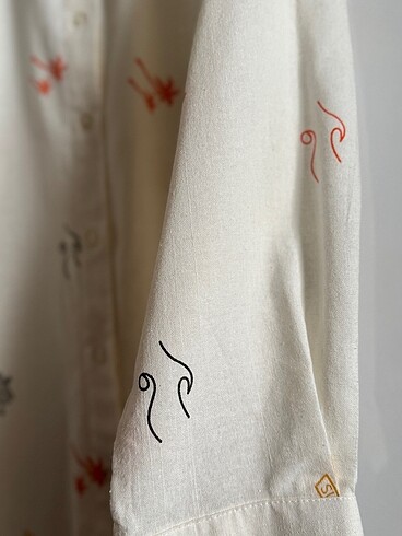 Por La Cara Keten Gömlek - Görsel 3