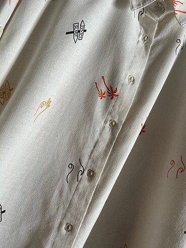 Por La Cara Keten Gömlek - Görsel 7