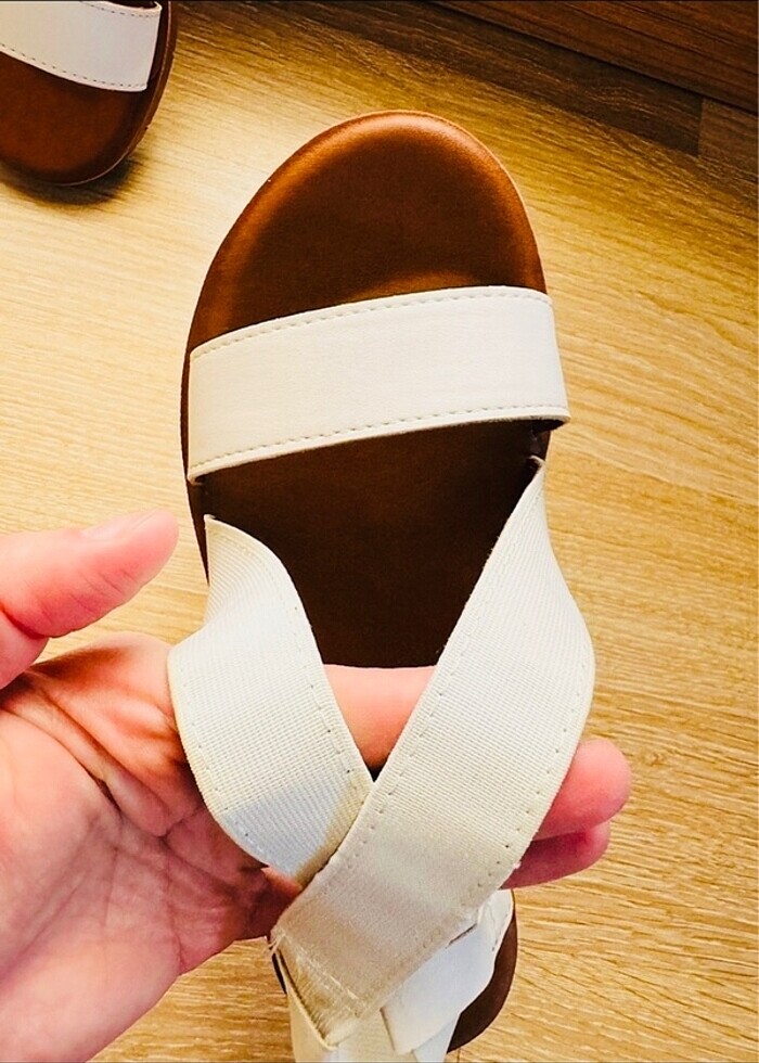 Graceland Beyaz Sandalet - Görsel 4