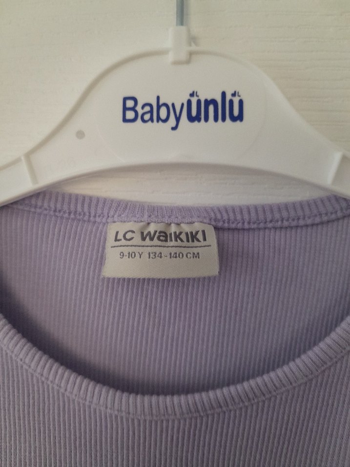 Kız Çocuk Lila Kısa Kollu Tişört - Görsel 3