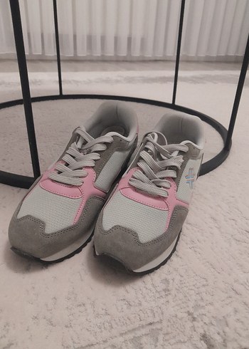 Diğer Gri Pembe Bağcıklı Spor Kadın Sneaker