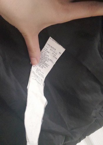 Düğmeli Siyah Kadın Kışlık Mont - Görsel 4