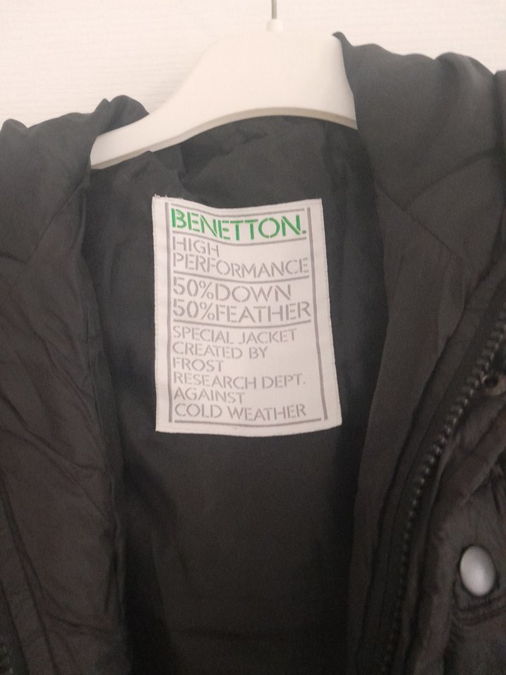 Düğmeli Siyah Kadın Kışlık Mont - Görsel 3