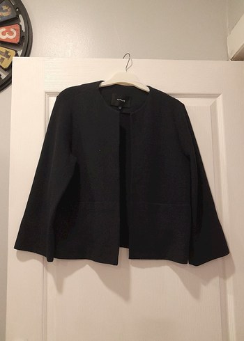 Siyah Düğmeli Kadın Blazer Ceket - Görsel 3