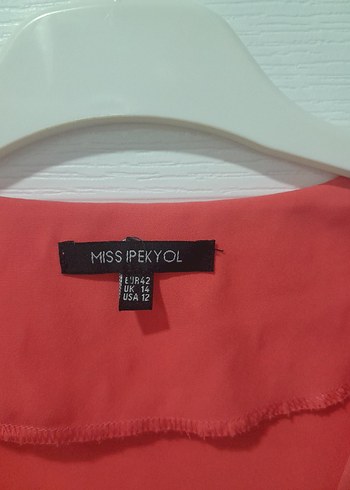 Kırmızı V Yaka Uzun Kollu Kadın Bluz - Görsel 4