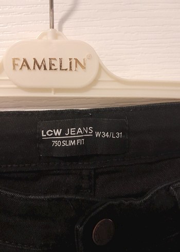 Siyah Regular Fit Midi Erkek Kot Pantolon - Görsel 3