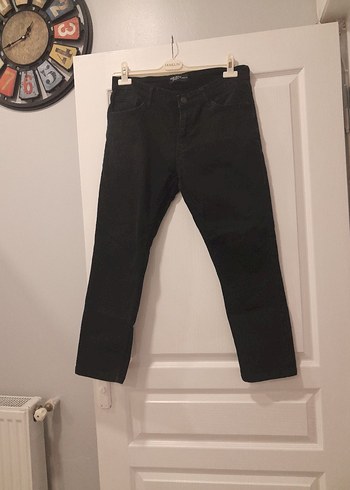 Siyah Regular Fit Midi Erkek Kot Pantolon - Görsel 2