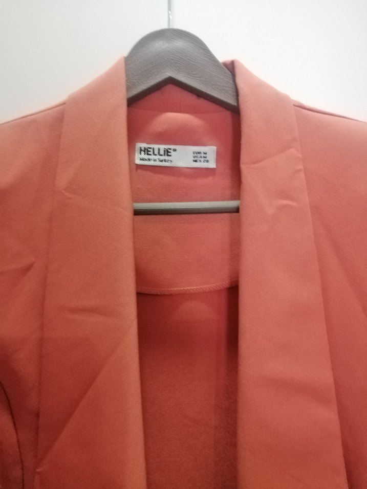 Drapeli Kısa Kadın Blazer Ceket - Görsel 3