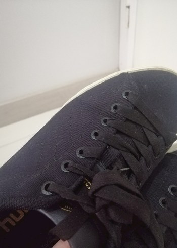 Siyah Hummel marka  Sneakers topuk boyu 2 cm - Görsel 4